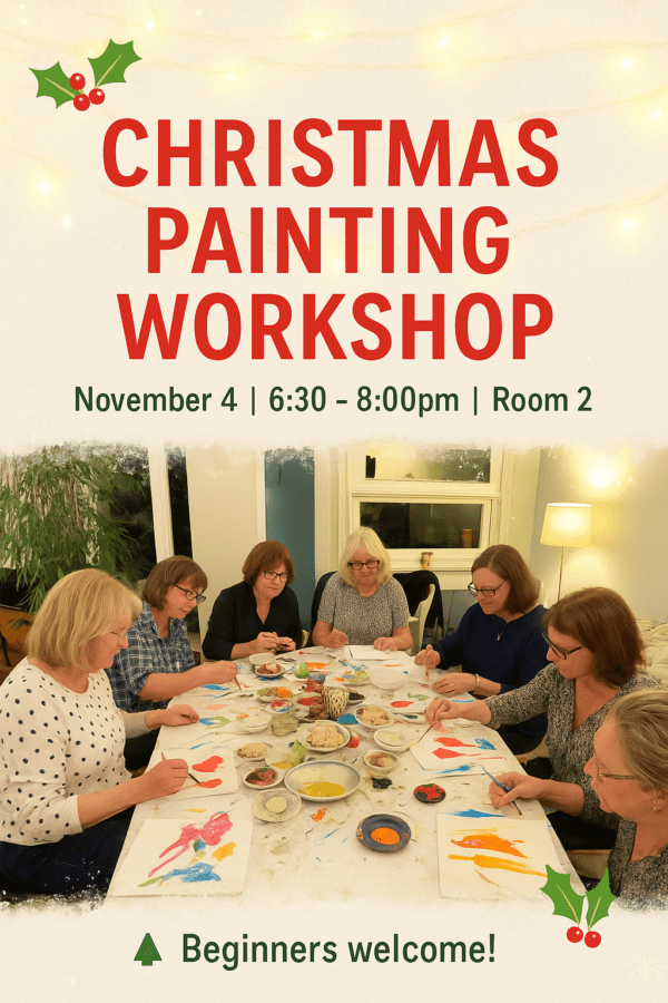 W4 Women Christmas Art Class
